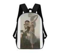 sinyumoney Mochila Escolar Woman with Calla Lily Impresa En 3D Con Bolsillos Grandes Para Niños, Mochilas Infantiles, Bolsas Para Libros, Mochila Escolar Para Niños 17inch