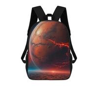 Sinyumoney Mochila Impresa 3D Para Niños Reach for Sky, Mochila De Moda Para Escuela, Viajes Y Ocio, Mochila Grande Para Niños Y Niñas, Red Mars Landscape, 17"