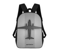 sinyumoney Mochila Infantil 3D Antonov An26 Mochilas Estampadas Mochila Escolar Mochilas Escolares Ligeras Mochila Divertida Y Moderna Mochila De Día Para Estudiantes Para Niños 17inch