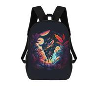 sinyumoney Mochila Infantil 3D Astro Floral Colorful Mochilas Estampadas Mochila Escolar Mochilas Escolares Ligeras Mochila Divertida Y Moderna Mochila De Día Para Estudiantes Para Niños 17inch