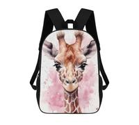 sinyumoney Mochila Infantil 3D Baby Giraffe Portrait Mochilas Estampadas Mochila Escolar Mochilas Escolares Ligeras Mochila Divertida Y Moderna Mochila De Día Para Estudiantes Para Niños 17inch