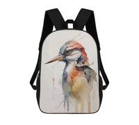 sinyumoney Mochila Infantil 3D Bird Head Mochilas Estampadas Mochila Escolar Ligera Mochila Escolar Divertida Y Moderna Mochila De Día Para Estudiantes Para Niños 17inch