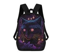 sinyumoney Mochila Infantil 3D Black Light Cat 4 Mochilas Estampadas Mochila Escolar Mochilas Escolares Ligeras Mochila Divertida Y Moderna Mochila De Día Para Estudiantes Para Niños 17inch
