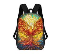 sinyumoney Mochila Infantil 3D Colorful Abstarct Phoenix Mochilas Estampadas Mochila Escolar Mochilas Escolares Ligeras Mochila Divertida Y Moderna Mochila De Día Para Estudiantes Para Niños 17inch