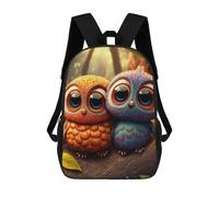 sinyumoney Mochila Infantil 3D Colorful Owls in The Forest Mochilas Estampadas Mochila Escolar Mochilas Escolares Ligeras Mochila Divertida Y Moderna Mochila De Día Para Estudiantes Para Niños 17inch