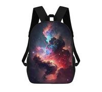 sinyumoney Mochila Infantil 3D Colourful Cosmic Nebula Mochilas Estampadas Mochila Escolar Ligera Mochila Escolar Divertida Y Moderna Mochila De Día Para Estudiantes Para Niños 17inch