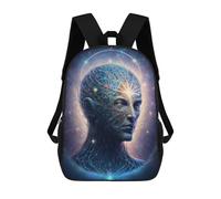 sinyumoney Mochila Infantil 3D Cosmic Mind Portrait Mochilas Estampadas Mochila Escolar Mochilas Escolares Ligeras Mochila Divertida Y Moderna Mochila De Día Para Estudiantes Para Niños 17inch
