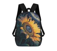 sinyumoney Mochila Infantil 3D Cosmic Sunflower Bloom-3 Mochilas Estampadas Mochila Escolar Mochilas Escolares Ligeras Mochila Divertida Y Moderna Mochila De Día Para Estudiantes Para Niños 17inch