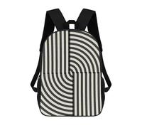 sinyumoney Mochila Infantil 3D Curved Lines 2 Mochilas Estampadas Mochila Escolar Ligera Mochila Escolar Divertida Y Moderna Mochila De Día Para Estudiantes Para Niños 17inch