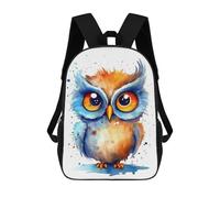 sinyumoney Mochila Infantil 3D Cute Baby Owl Mochilas Estampadas Mochila Escolar Ligera Mochila Escolar Divertida Y Moderna Mochila De Día Para Estudiantes Para Niños 17inch