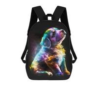 sinyumoney Mochila Infantil 3D Cute Galaxy Puppy Mochilas Estampadas Mochila Escolar Ligera Mochila Escolar Divertida Y Moderna Mochila De Día Para Estudiantes Para Niños 17inch