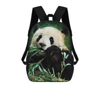 sinyumoney Mochila Infantil 3D Cute Panda Mochilas Estampadas Mochila Escolar Ligera Mochila Escolar Divertida Y Moderna Mochila De Día Para Estudiantes Para Niños 17inch