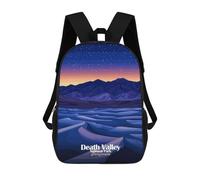 sinyumoney Mochila Infantil 3D Death Valley National Park Mochilas Estampadas Mochila Escolar Ligera Mochila Escolar Divertida Y Moderna Mochila De Día Para Estudiantes Para Niños 17inch