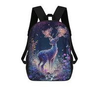 sinyumoney Mochila Infantil 3D Enchanted Forest Deer -11 Mochilas Estampadas Mochila Escolar Mochilas Escolares Ligeras Mochila Divertida Y Moderna Mochila De Día Para Estudiantes Para Niños 17inch