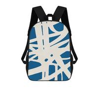 sinyumoney Mochila Infantil 3D Expressionist Lines Mochilas Estampadas Mochila Escolar Ligera Mochila Escolar Divertida Y Moderna Mochila De Día Para Estudiantes Para Niños 17inch