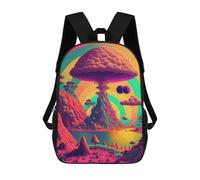 sinyumoney Mochila Infantil 3D Fantasy Mushroom Island Mochilas Estampadas Mochila Escolar Mochilas Escolares Ligeras Mochila Divertida Y Moderna Mochila De Día Para Estudiantes Para Niños 17inch
