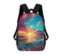 sinyumoney Mochila Infantil 3D Farewell to The Day Mochilas Estampadas Mochila Escolar Ligera Mochila Escolar Divertida Y Moderna Mochila De Día Para Estudiantes Para Niños 17inch