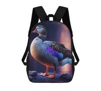sinyumoney Mochila Infantil 3D Farm Duck Oil Paint Mochilas Estampadas Mochila Escolar Mochilas Escolares Ligeras Mochila Divertida Y Moderna Mochila De Día Para Estudiantes Para Niños 17inch