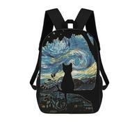 sinyumoney Mochila Infantil 3D Funny Cat Mochilas Estampadas Mochila Escolar Ligera Mochila Escolar Divertida Y Moderna Mochila De Día Para Estudiantes Para Niños 17inch