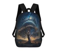 sinyumoney Mochila Infantil 3D Galactic Tree of Life -5 Mochilas Estampadas Mochila Escolar Mochilas Escolares Ligeras Mochila Divertida Y Moderna Mochila De Día Para Estudiantes Para Niños 17inch