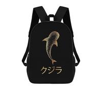sinyumoney Mochila Infantil 3D Gold Whale Japanese 11 Mochilas Estampadas Mochila Escolar Mochilas Escolares Ligeras Mochila Divertida Y Moderna Mochila De Día Para Estudiantes Para Niños 17inch