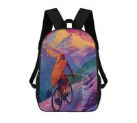 sinyumoney Mochila Infantil 3D Indian Woman Riding Circle Mochilas Estampadas Mochila Escolar Ligera Mochila Escolar Divertida Y Moderna Mochila De Día Para Estudiantes Para Niños 17inch