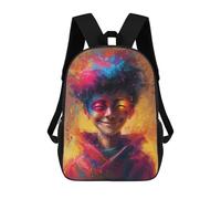 sinyumoney Mochila Infantil 3D Joyful Portrait Mochilas Estampadas Mochila Escolar Ligera Mochila Escolar Divertida Y Moderna Mochila De Día Para Estudiantes Para Niños 17inch