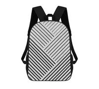 sinyumoney Mochila Infantil 3D Lines Art III Mochilas Estampadas Mochila Escolar Mochilas Escolares Ligeras Mochila Divertida Y Moderna Mochila De Día Para Estudiantes Para Niños 17inch