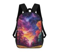 sinyumoney Mochila Infantil 3D Magical Forest Sky Mochilas Estampadas Mochila Escolar Mochilas Escolares Ligeras Mochila Divertida Y Moderna Mochila De Día Para Estudiantes Para Niños 17inch