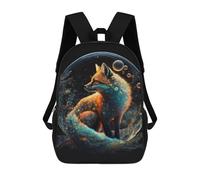sinyumoney Mochila Infantil 3D Magical Fox Bubble -1 Mochilas Estampadas Mochila Escolar Mochilas Escolares Ligeras Mochila Divertida Y Moderna Mochila De Día Para Estudiantes Para Niños 17inch