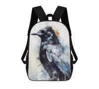 sinyumoney Mochila Infantil 3D Magpie Beauty Black Ink Mochilas Estampadas Mochila Escolar Mochilas Escolares Ligeras Mochila Divertida Y Moderna Mochila De Día Para Estudiantes Para Niños 17inch
