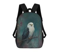 sinyumoney Mochila Infantil 3D Majestic Bald Eagle Mochilas Estampadas Mochila Escolar Mochilas Escolares Ligeras Mochila Divertida Y Moderna Mochila De Día Para Estudiantes Para Niños 17inch