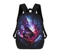 sinyumoney Mochila Infantil 3D Man Playing Piano Mochilas Estampadas Mochila Escolar Mochilas Escolares Ligeras Mochila Divertida Y Moderna Mochila De Día Para Estudiantes Para Niños 17inch