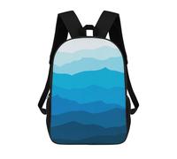 sinyumoney Mochila Infantil 3D Minimalist Landscape Mochilas Estampadas Mochila Escolar Ligera Mochila Escolar Divertida Y Moderna Mochila De Día Para Estudiantes Para Niños 17inch