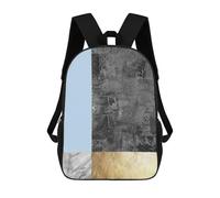 sinyumoney Mochila Infantil 3D Modern Textures XVIII Mochilas Estampadas Mochila Escolar Mochilas Escolares Ligeras Mochila Divertida Y Moderna Mochila De Día Para Estudiantes Para Niños 17inch