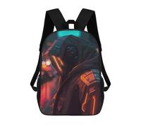 sinyumoney Mochila Infantil 3D Robotic Citizen Mochilas Estampadas Mochila Escolar Ligera Mochila Escolar Divertida Y Moderna Mochila De Día Para Estudiantes Para Niños 17inch