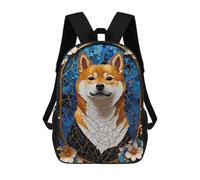 sinyumoney Mochila Infantil 3D Shiba Inu Dog Kintsugi Art Mochilas Estampadas Mochila Escolar Mochilas Escolares Ligeras Mochila Divertida Y Moderna Mochila De Día Para Estudiantes Para Niños 17inch