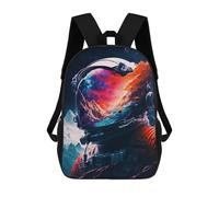 sinyumoney Mochila Infantil 3D Space Is Wild Mochilas Estampadas Mochila Escolar Ligera Mochila Escolar Divertida Y Moderna Mochila De Día Para Estudiantes Para Niños 17inch