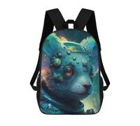 sinyumoney Mochila Infantil 3D Space Panda Explorer Mochilas Estampadas Mochila Escolar Mochilas Escolares Ligeras Mochila Divertida Y Moderna Mochila De Día Para Estudiantes Para Niños 17inch