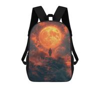 sinyumoney Mochila Infantil 3D Stairway to The Moon Mochilas Estampadas Mochila Escolar Ligera Mochila Escolar Divertida Y Moderna Mochila De Día Para Estudiantes Para Niños 17inch