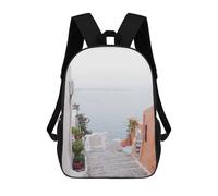 sinyumoney Mochila Infantil 3D Stairway to The Sea Mochilas Estampadas Mochila Escolar Mochilas Escolares Ligeras Mochila Divertida Y Moderna Mochila De Día Para Estudiantes Para Niños 17inch