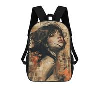 sinyumoney Mochila Infantil 3D Urban Whispers Mochilas Estampadas Mochila Escolar Mochilas Escolares Ligeras Mochila Divertida Y Moderna Mochila De Día Para Estudiantes Para Niños 17inch