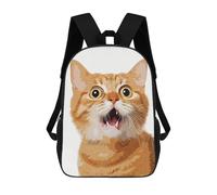 sinyumoney Mochila Infantil 3D Vintage Cat Funny Mochilas Estampadas Mochila Escolar Mochilas Escolares Ligeras Mochila Divertida Y Moderna Mochila De Día Para Estudiantes Para Niños 17inch