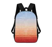 sinyumoney Mochila Infantil 3D Watercolor Landscape Mochilas Estampadas Mochila Escolar Mochilas Escolares Ligeras Mochila Divertida Y Moderna Mochila De Día Para Estudiantes Para Niños 17inch