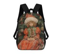 sinyumoney Mochila Infantil 3D Young Mrs Claus Xmas Mochilas Estampadas Mochila Escolar Mochilas Escolares Ligeras Mochila Divertida Y Moderna Mochila De Día Para Estudiantes Para Niños 17inch