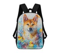 sinyumoney Mochila Infantil, A Akita Dog Mochila Escolar De Gran Capacidad Para Estudiantes, Mochila Para Libros, Mochila Para Niños, Niñas, Adultos Y Adolescentes 17inch