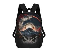 sinyumoney Mochila Infantil, Amazing Moonlight Mochila Escolar De Gran Capacidad Para Estudiantes, Mochila Para Libros, Mochila Para Niños, Niñas, Adultos Y Adolescentes 17inch