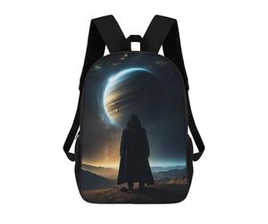 sinyumoney Mochila Infantil, Among The Rings of Saturn Mochila Escolar De Gran Capacidad Para Estudiantes, Mochila Para Libros, Mochila Para Niños, Niñas, Adultos Y Adolescentes 17inch