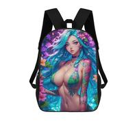 sinyumoney Mochila Infantil, Anime Flower Girl Mochila Escolar De Gran Capacidad Para Estudiantes, Mochila Para Libros, Mochila Para Niños, Niñas, Adultos Y Adolescentes 17inch