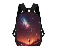 sinyumoney Mochila Infantil, Anime Sunset Landscape Mochila Escolar De Gran Capacidad Para Estudiantes, Mochila Para Libros, Mochila Para Niños, Niñas, Adultos Y Adolescentes 17inch